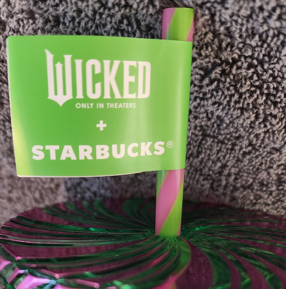 Starbucks X Wicked Target Exclusive Pink and Green Spiral NWT Same Day Ship